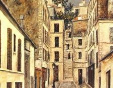 utrillo passage cottin c1910. , 