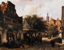 Springer Cornelis View of Oudewater Sun. Springer, 