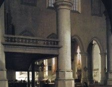 Vliet van Hendrik Interior of the Oude kerk in Delft . ,  Hendric