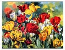 bs-flo- Sharon Hinckley- Dancing Tulips. , 