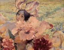 Rochegrosse The Knight of the Flowers detail right. Rochegrosse, ������ ����