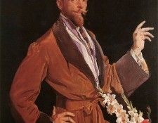Lambert Self Portrait with Gladioli. , 