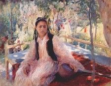 benkov girl with a dutar 1947. 