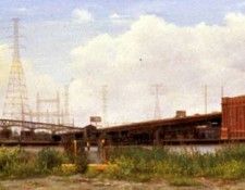 Larko Valeri POWER PLANT, S. KEARNY, NJ oil on linen28by44in. Larko, 