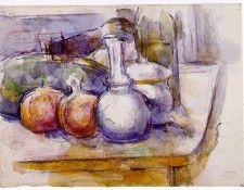 Still Life with Carafe, Sugar Bowl, Bottle, Pomegranates, and Watermelon. , 