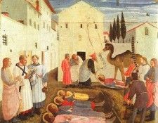 Fra Angelico Burial of Saints Cosmas & Damian, from the pred. ,    F
