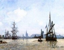 Jongkind Johan Berthold View of Rouen. Jongkind, ����� ��������