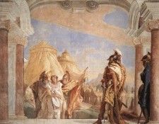 Tiepolo Villa Valmarana Eurybates and Talthybios Lead Briseis to Agamemmon. ,  