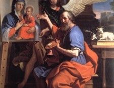 Guercino St Luke Displaying a Painting of the Virgin. ��������, �������� ��������� ��������