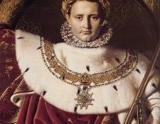 Ingres Napoleon I on His Imperial Throne detail. ,   