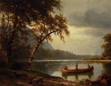 Bierstadt Albert Salmon Fishing on the Cascapediac River. ��������, �������
