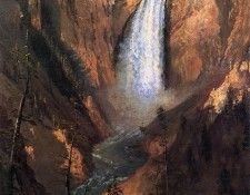 Bierstadt Albert Lower Yellowstone Falls. ��������, �������