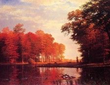 Bierstadt Albert Autumn Woods. , 