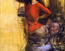 Signora in Casacca Rossa 1878. Boldini, ��������