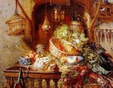 Vos Maria Market still life Sun . , 