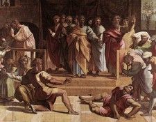 Raphael The Death of Ananias. 