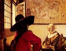 Vermeer Officer And Laughing Girl. Vermeer, Johannes