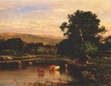 inness scene on the hudson 1861. , 
