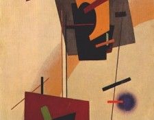 kliun composition with 3 centers 1932 (after-1919-watercolor). 