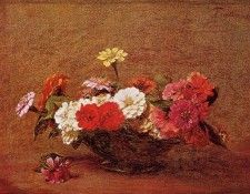 Fantin Latour Henri Zinnias. -, ---