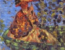 frieseke through the vines c1908. Frieseke,  