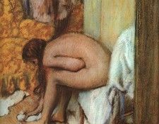 Degas After the Bath- Woman Drying her feet, 1886.. , --