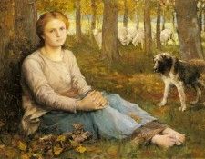 Swan John Macallan A Shepherdess And Her Flock. ,  Macallan