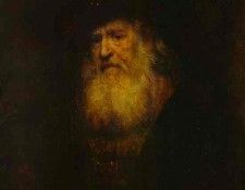 Rembrandt - Portrait of a Bearded Man in Black Beret.    