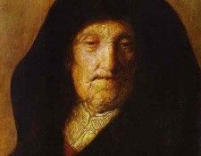 Rembrandt - Portrait of Rembrandts Mother.    