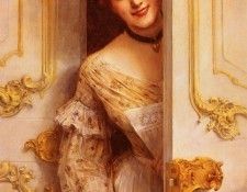 Comerre Leon Francois The Pretty Maid. Comerre,  