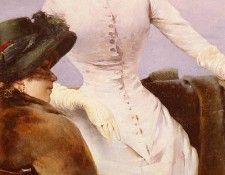 Corcos Vittorio Matteo Sur La Terrasse. ,  