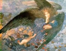 Ang20011 Night With Her Train of Stars-Edward Robert Hughes-sqs. ����, ������ ������