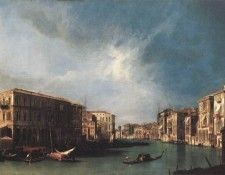 CANALETTO The Grand Canal From Rialto Toward The North. 