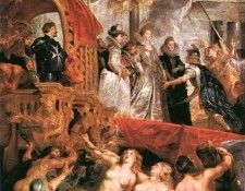 Rubens Marie Arrives at Marseilles, 1621-1625, Louvre. ,  