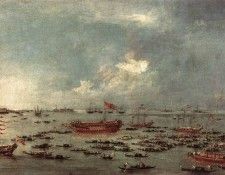 GUARDI Francesco Outward Voyage of the Bucintoro to San Nicolo del Lido.  