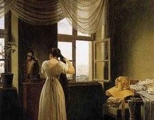 KERSTING Georg Friedrich At The Mirror. Kersting,  
