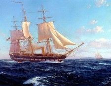 Jsd52 HMS Challenger off Bermuda JStevenDews sqs. , J 