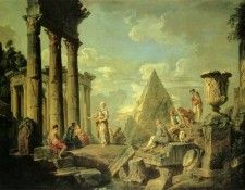 Pannini, Giovanni - Sibyl and the Ruins of Rome (end. Pannini, �������� �����