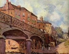Sisley Alfred The bridge at Hampton Sun. , 