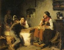 Defregger Franz von DIE MARCHENERZAHLERIN. ,  