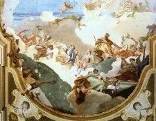 Tiepolo The Apotheosis of the Pisani Family detail2. ,  