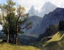 Bierstadt Albert Tyrolean Lansscape. , 