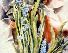 demuth flower study no 1 (cyclamen and hyacinth) 1923. �����, ������