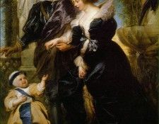 Rubens Rubens his wife Helena Fourment and their son Peter Paul. ,  