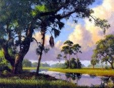 gentle breezes csg021 river scene. ,  