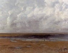 Courbet Gustave The Beach at Trouville at Low Tide. , 