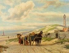 Koekkoek Johannes Hermanus Barend Returning Home. Koekkoek,  Hermanus