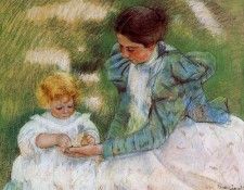 Cassatt Mary Mother Playing with Her Child. ������ ����