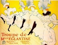 lautrec la troupe de mlle eglantine (poster) 1895-6. �����-������, ���� ��
