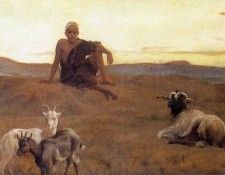 Goodall Frederick The Young Arab Outpost 1889 Oil On Canvas. , 